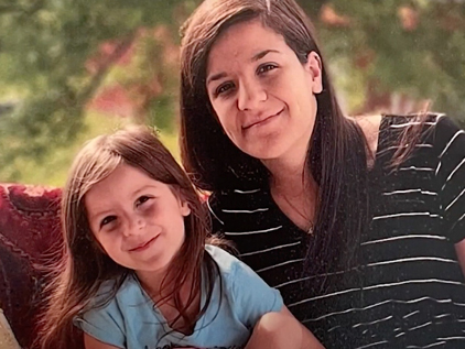 Mallory Contreras and her daughter