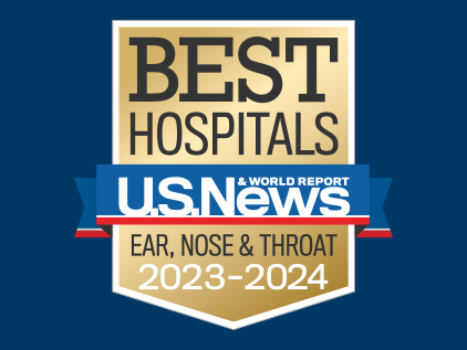 2023-24 US News and World Report - Ear, Nose & Throat Badge