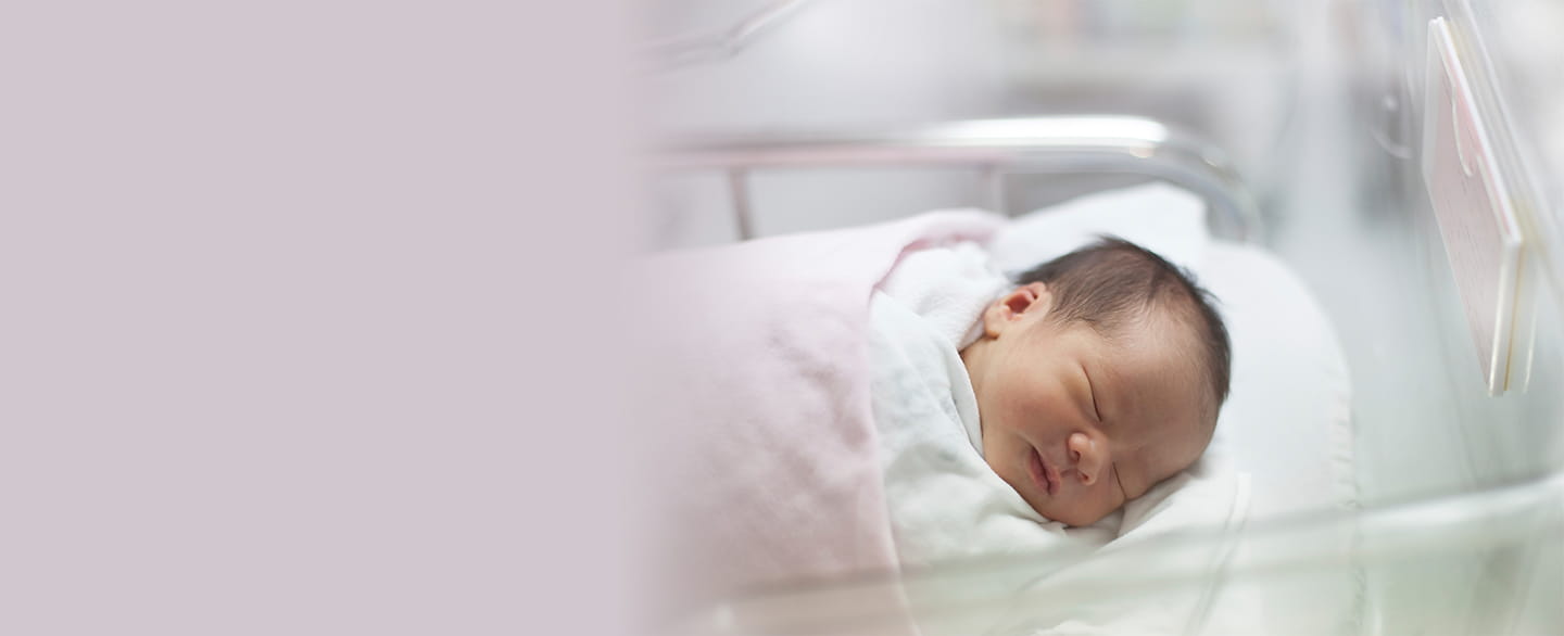 Baby in nursery