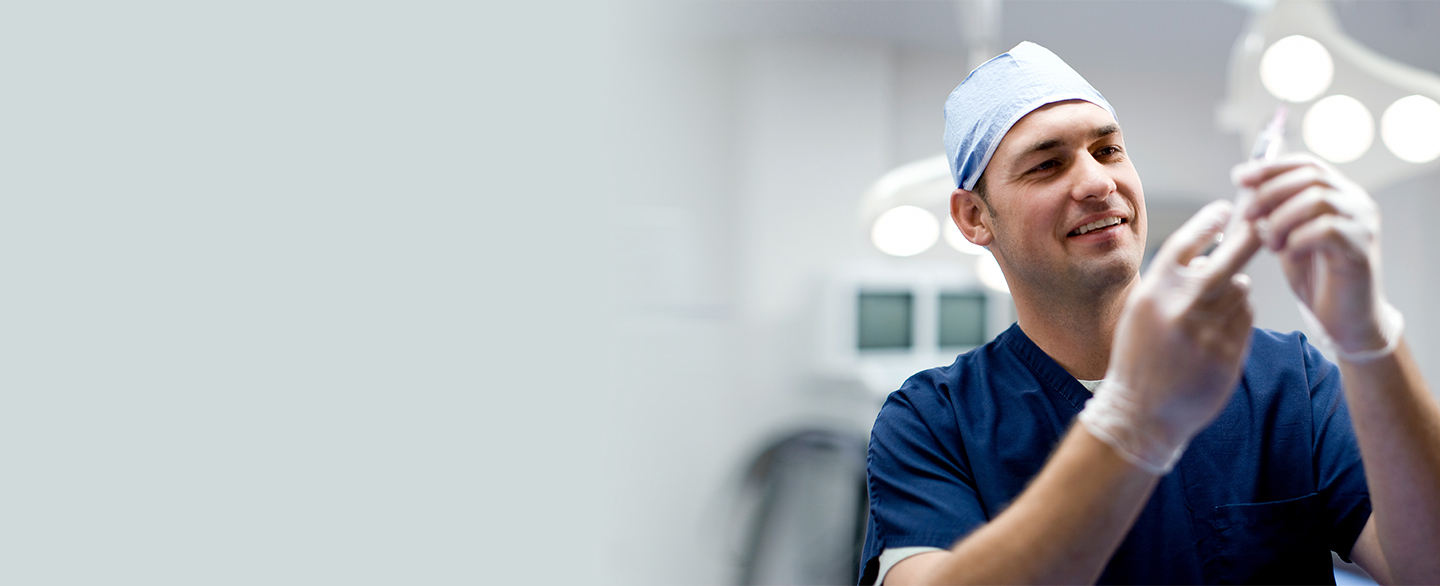 Anesthesiologist in an operating room.