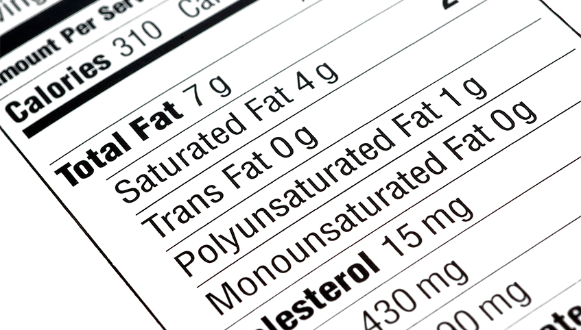 Nutritional label