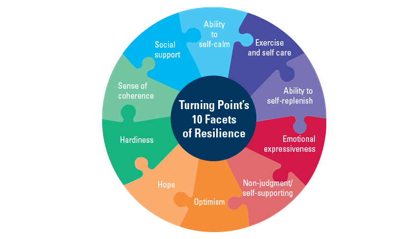 Ten steps of resiliency wheel