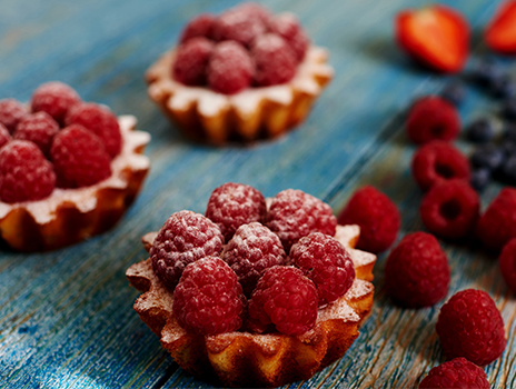 Miniture berry tarts.