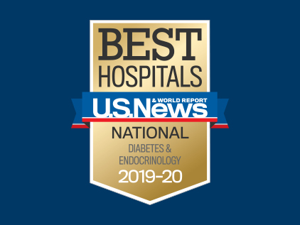2019-20 US News and World Report Diabetes Badge