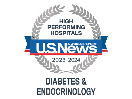 2023-24 US News and World Report - High Performing Diabetes & Endrocrinology