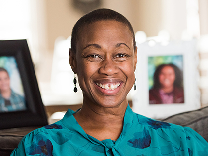 Transplant patient Brenda Adams