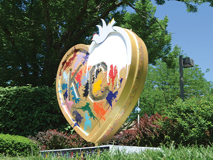 Lynn Meredith's heart, "Kansas City Conquering Cancer"