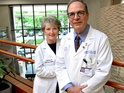 Carol Fabian, MD, and Charles Porter, MD