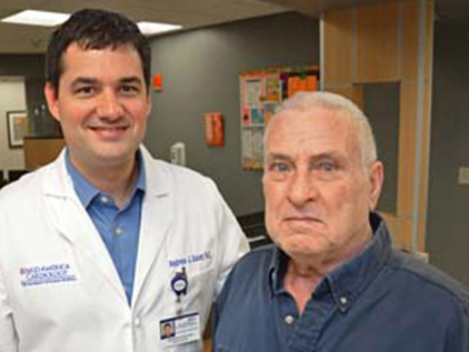 Charlie Chatman with Dr. Sauer