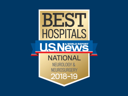 U.S. News and World Report ranking badge for Neurology and Neurosurgery