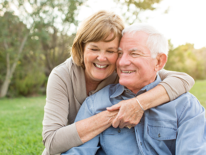 Happy smiling couple.