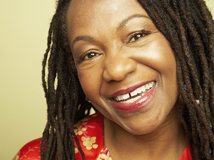 Woman smiling