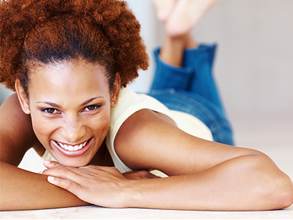 Smiling woman