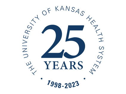 The University of Kansas Health System 25th anniversary logo