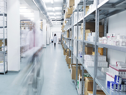 Pharmacy warehouse.
