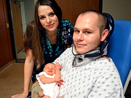 Rehabilitation patient Patrick Provance.