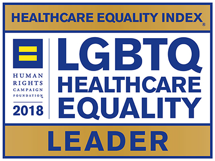 2018 LGBTQ Healthcare Equality Leader logo.