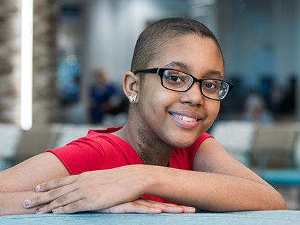 Sarcoma patient Ajiah Robinson