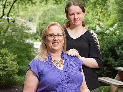 Rebecca Schultz and her daughter Abbigayle