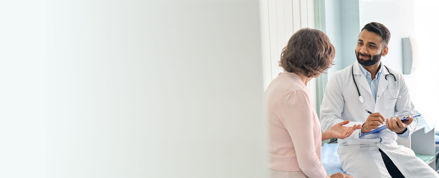 Doctor discussing treatment plan with patient