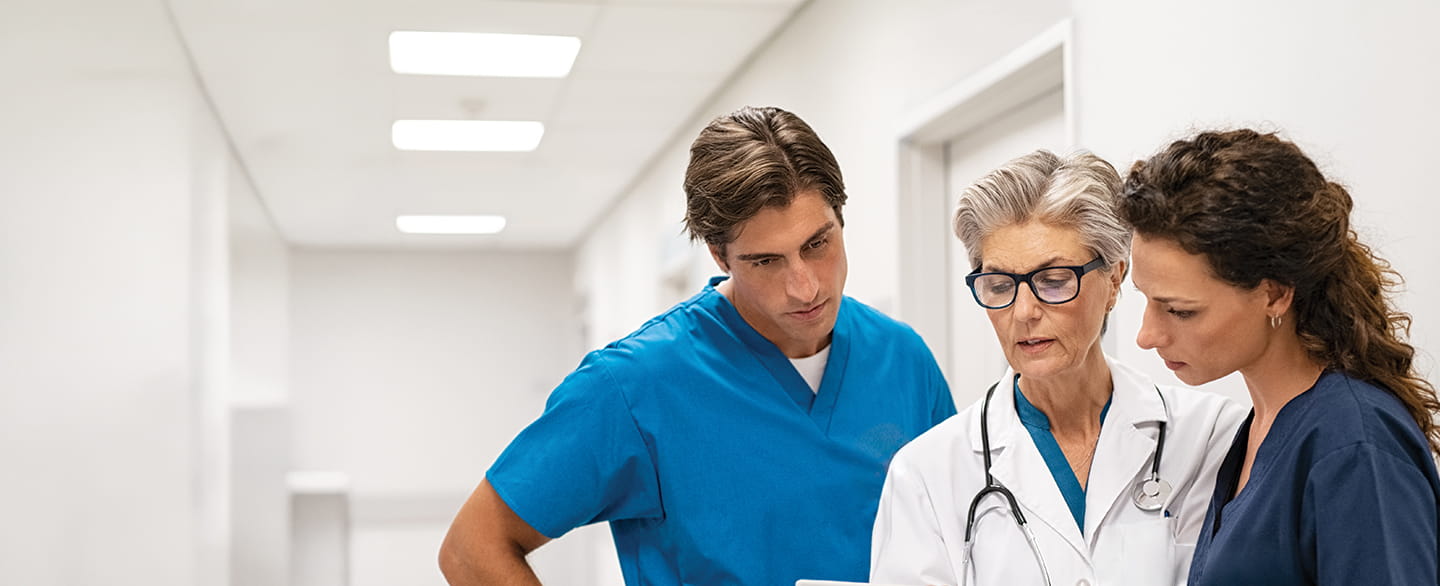 image of doctors talking