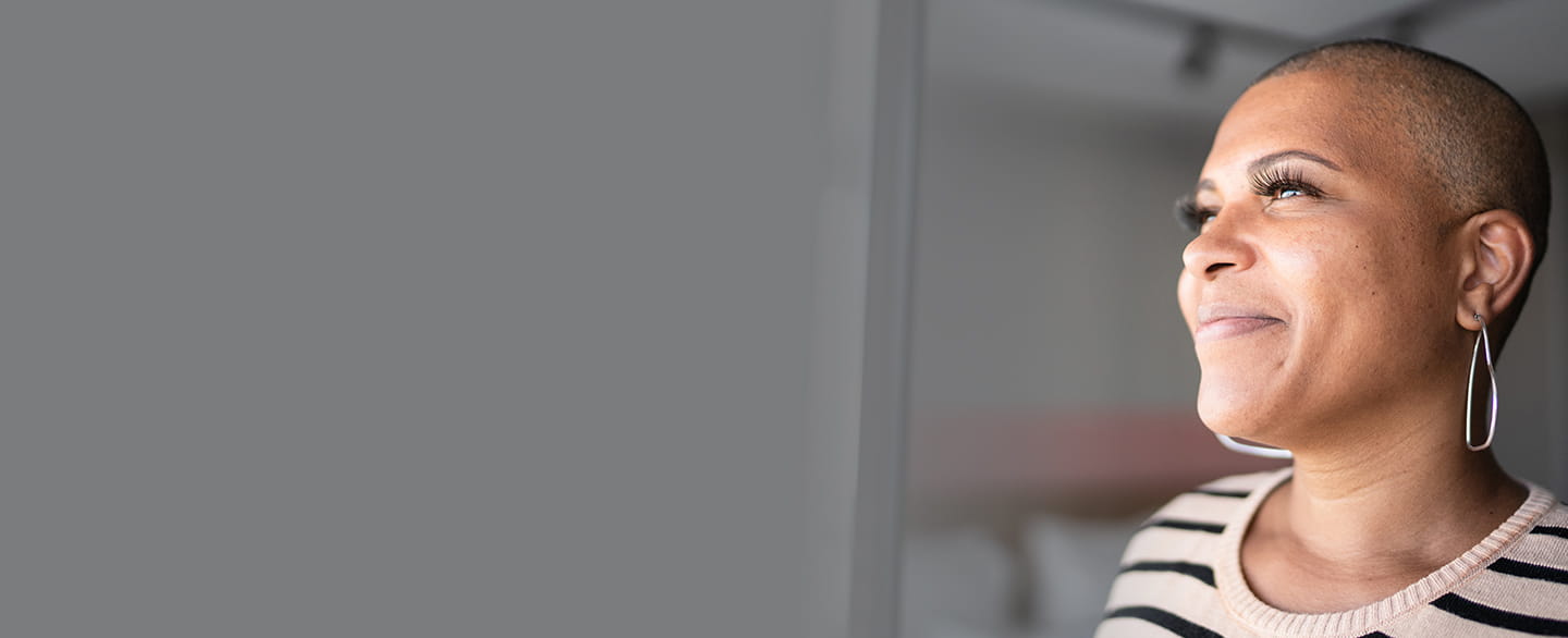 Woman smiling