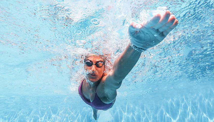 Swimmer swimming