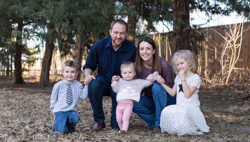 Patrice Stech and family