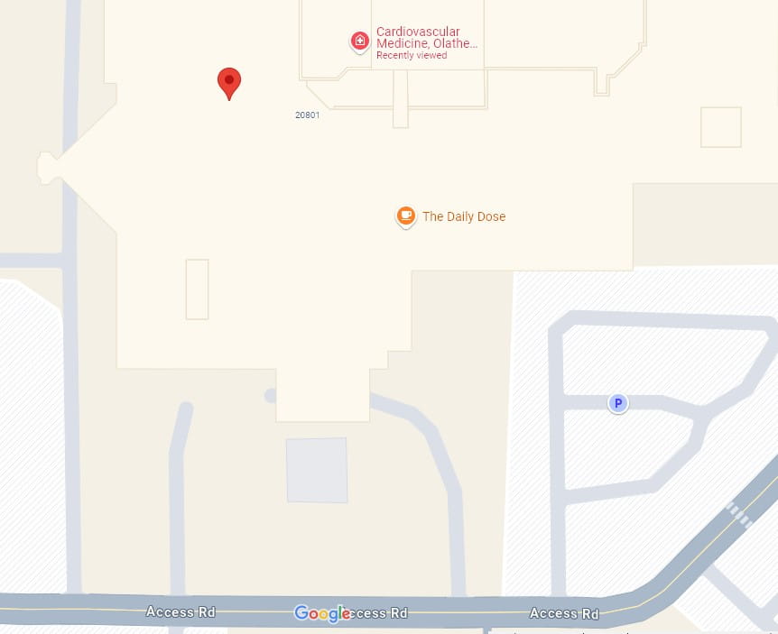 Map of Olathe Medical Pavilion A