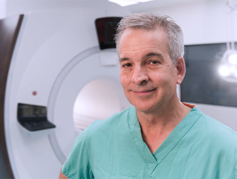 Dr. Camarata in Cambridge Tower A IMRI surgical suite