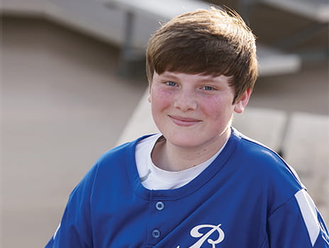 Interventional radiology patient Hunter Cashatt.