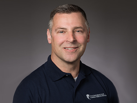 Physical therapy manager Martin Dolphino.