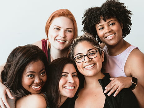 Smiling group of women