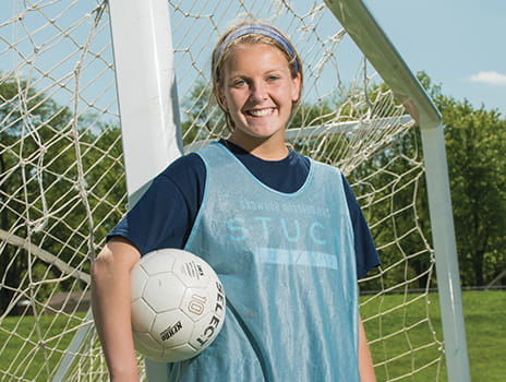 Sports medicine patient Claire Long.