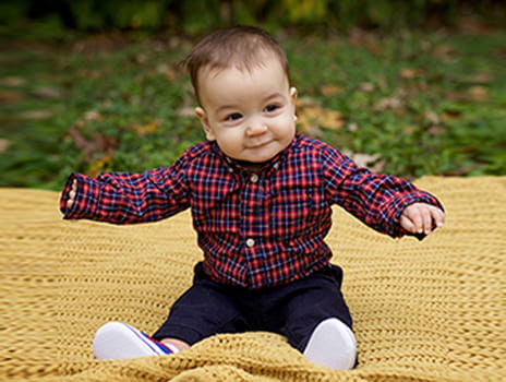 Mike and Tina Marsh's son Oscar.