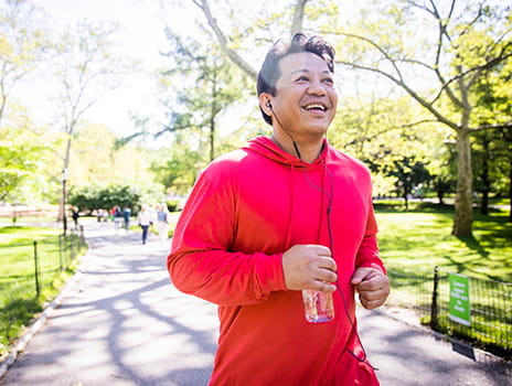 Man jogging