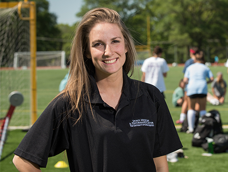 Athletic trainer Dakota.