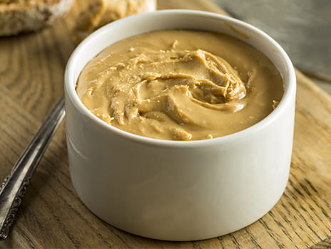 Bowl of homemade nut butter.