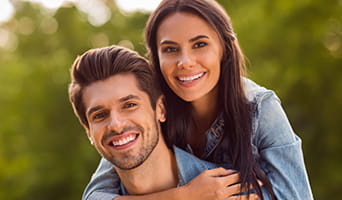 Smiling couple
