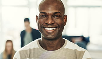 Smiling man
