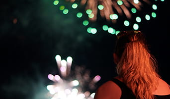 Watching fireworks