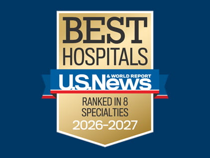 US News ranked in 8 specialties
