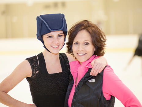 Madeline Mudd and her mom