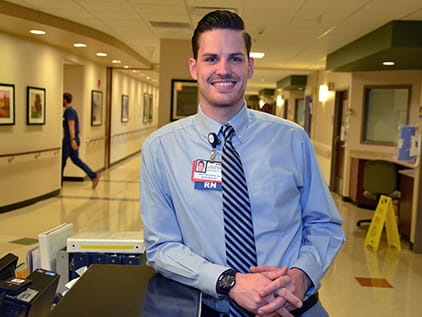 Health system nurse Britton Streck.