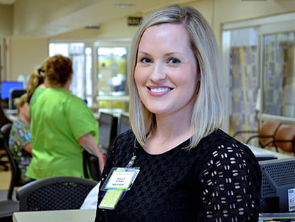 Health system nurse Whitney Watson.
