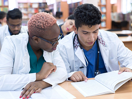 Doctors studying